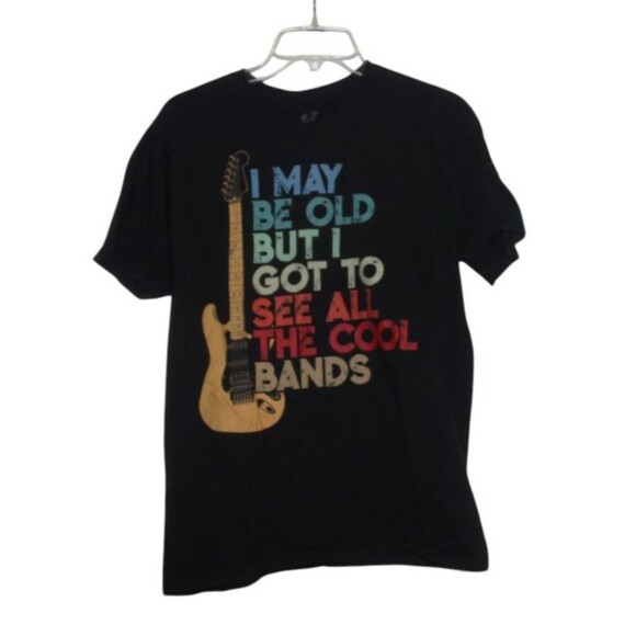 Gildan T-Shirt I May Be Old But I Got To See All The Cool Bands Size M - Picture 1 of 5